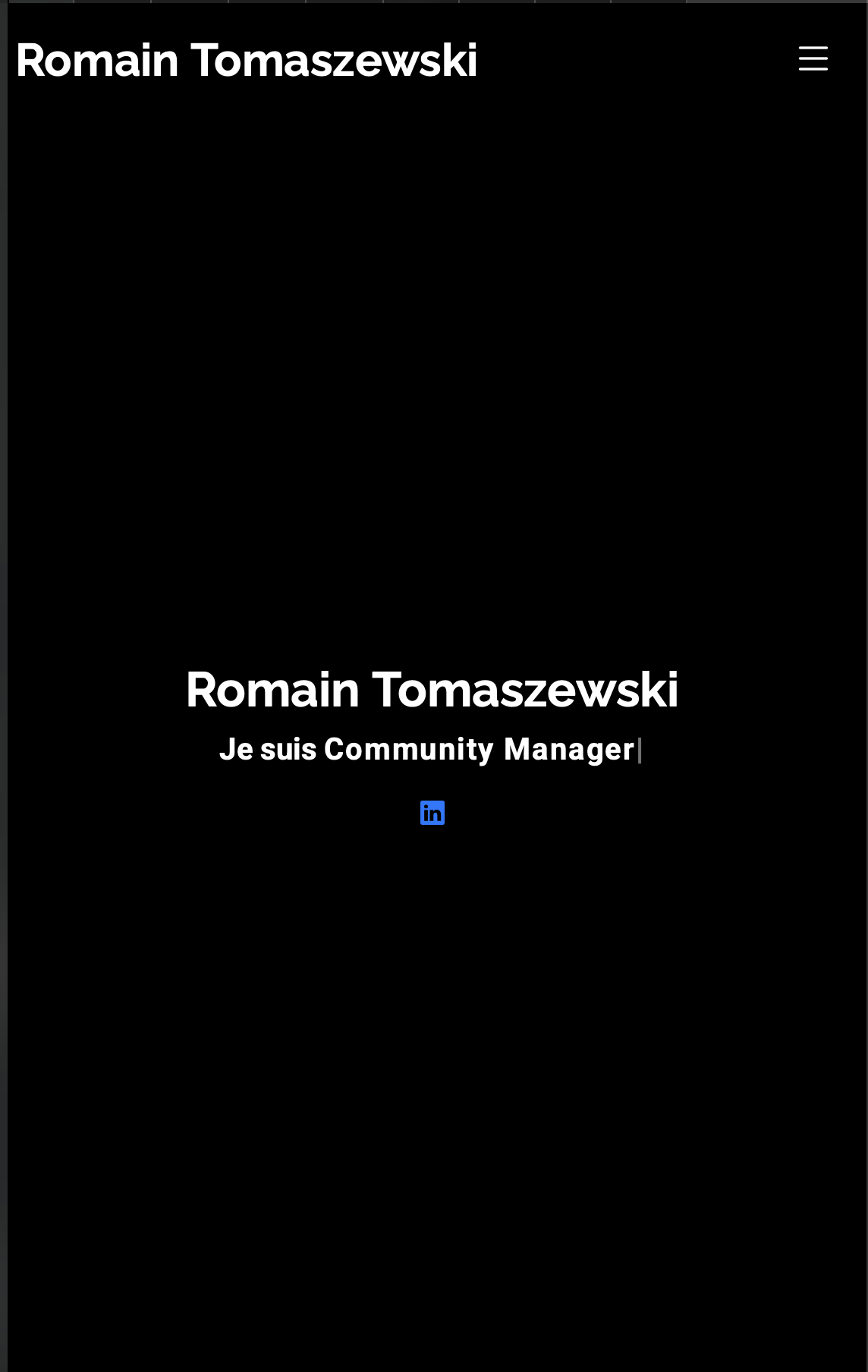 Portfolio personnel - Version responsive