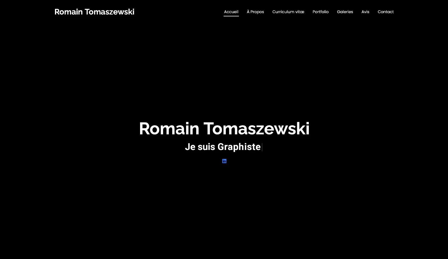 Développement web - Portfolio personnel