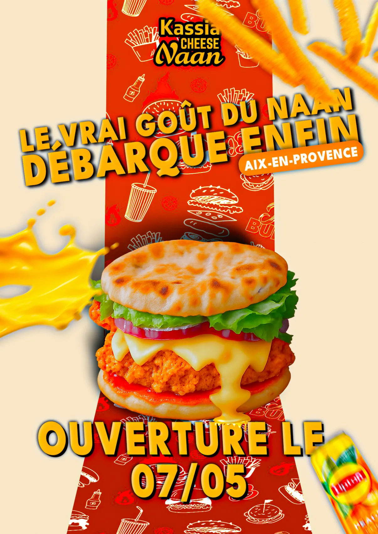 Identité visuelle - Kassia Cheese Naan (auto-entreprise)